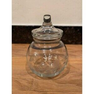 Princess house glass jar with lid